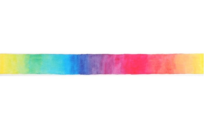 Colour.fyi site graphic — a watercolour spectrum band running from yellow through blue to red on white.